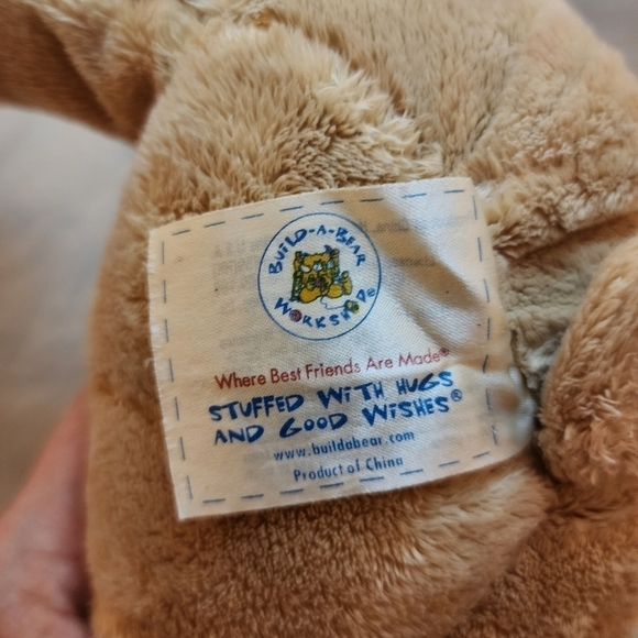 Build A Bear BAB Velvet Hug Tan Plush Stuffed Animal Toy 15" Classic Teddy EUC - Picture 8 of 9